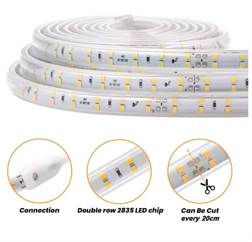 120led strip 220v 3000k